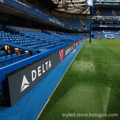 Waterproof Outdoor LED Screen Display for Football Stadium Perimeters - P8 Portable Full Color Advertising Solution